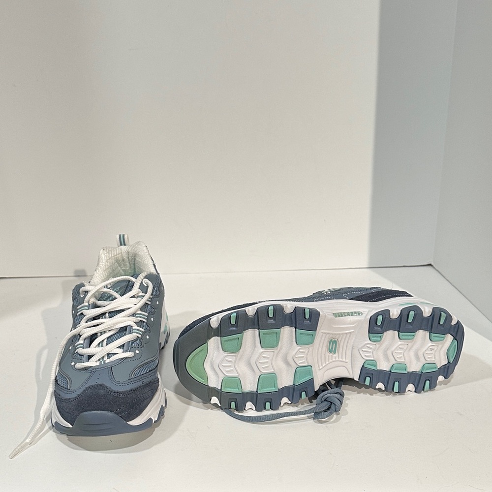 Skechers Gray and White Sneakers - Picture 2 of 5